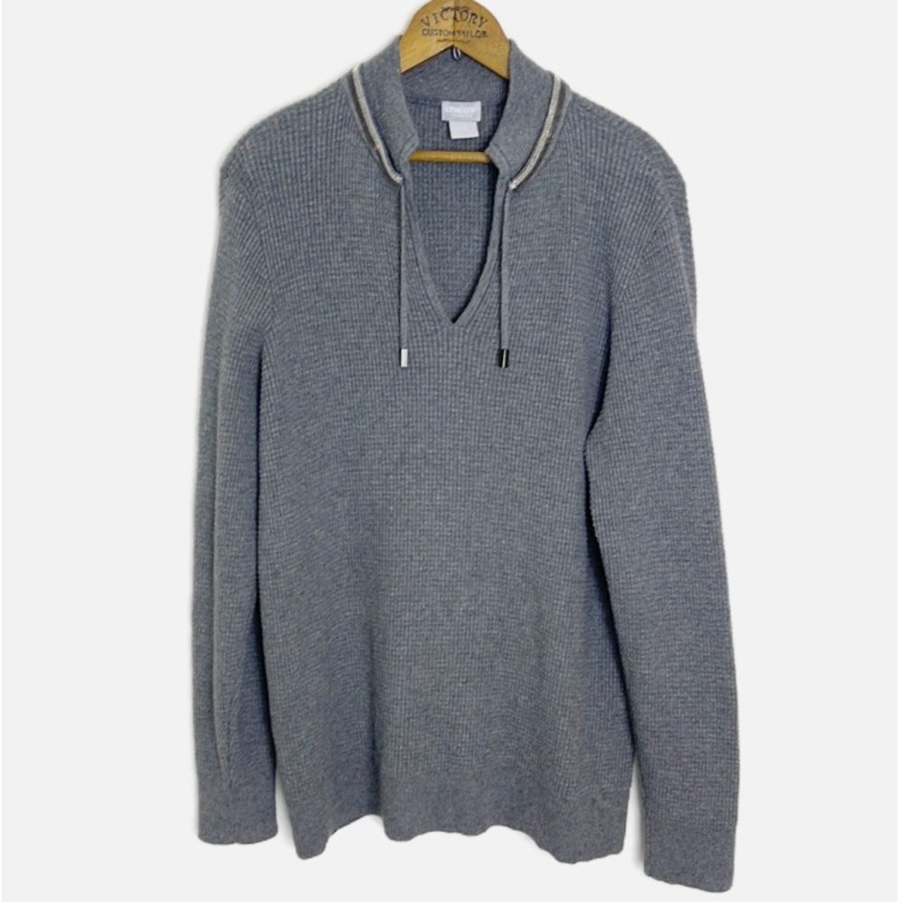Chicos Zynergy waffle knit pullover L